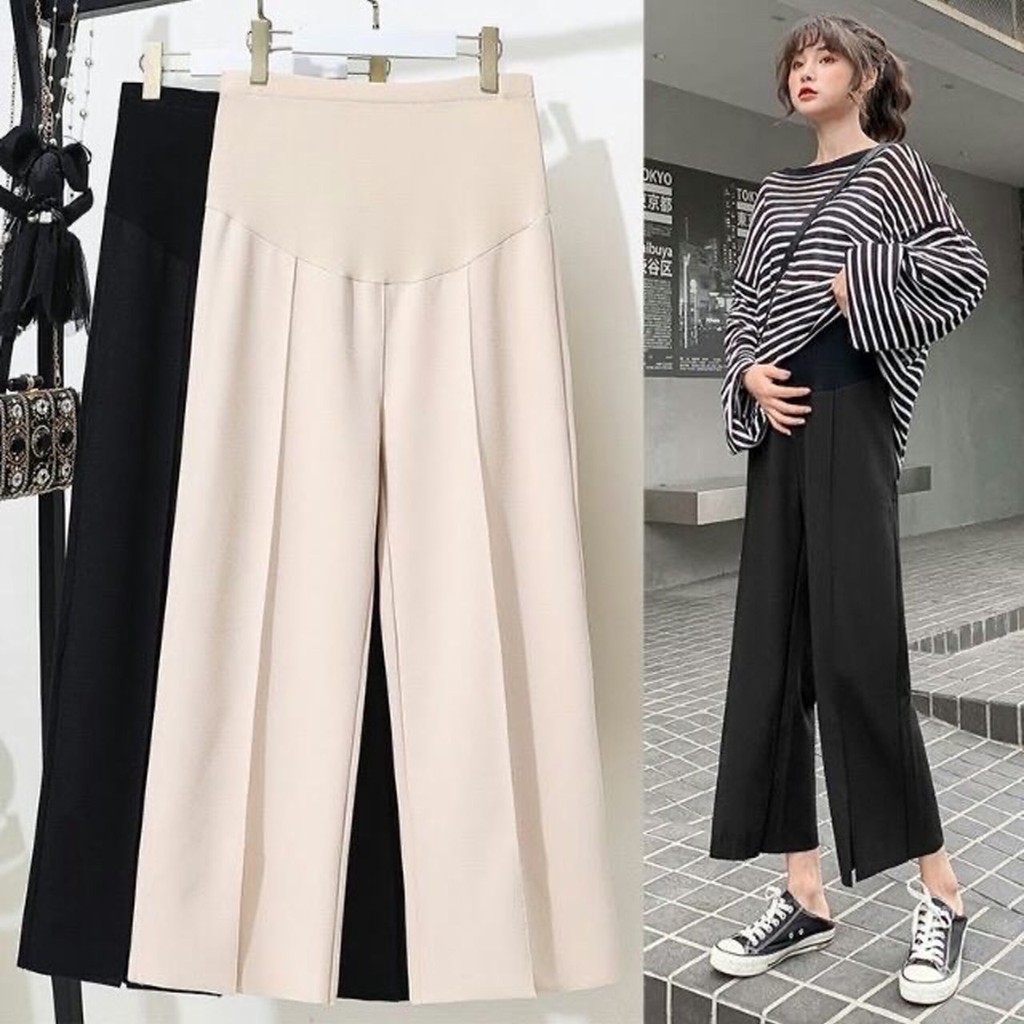 Quần Bầu Dài Ống Rộng, Dáng Suông Có Chun Chỉnh Bụng | Lazada.Vn
