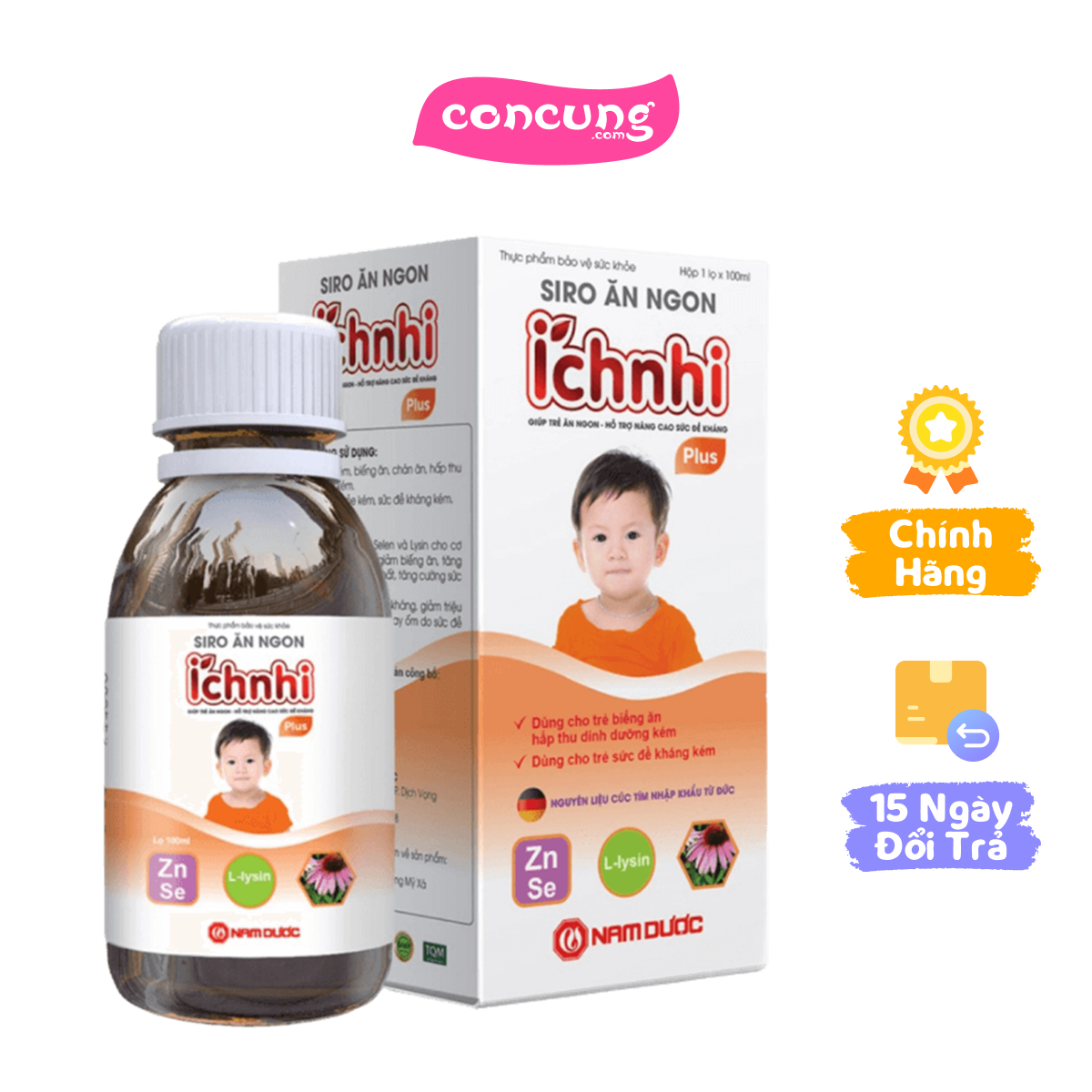 Siro Ăn ngon ích nhi Plus (Lọ 100ml)