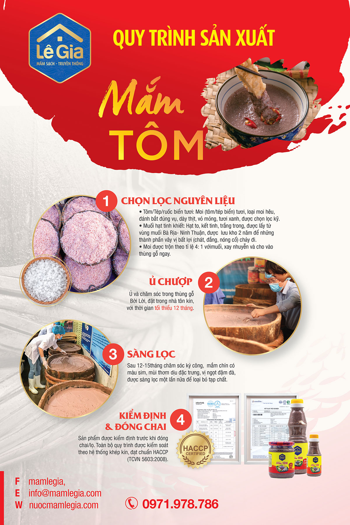 Mắm tôm  Lê Gia can 2L