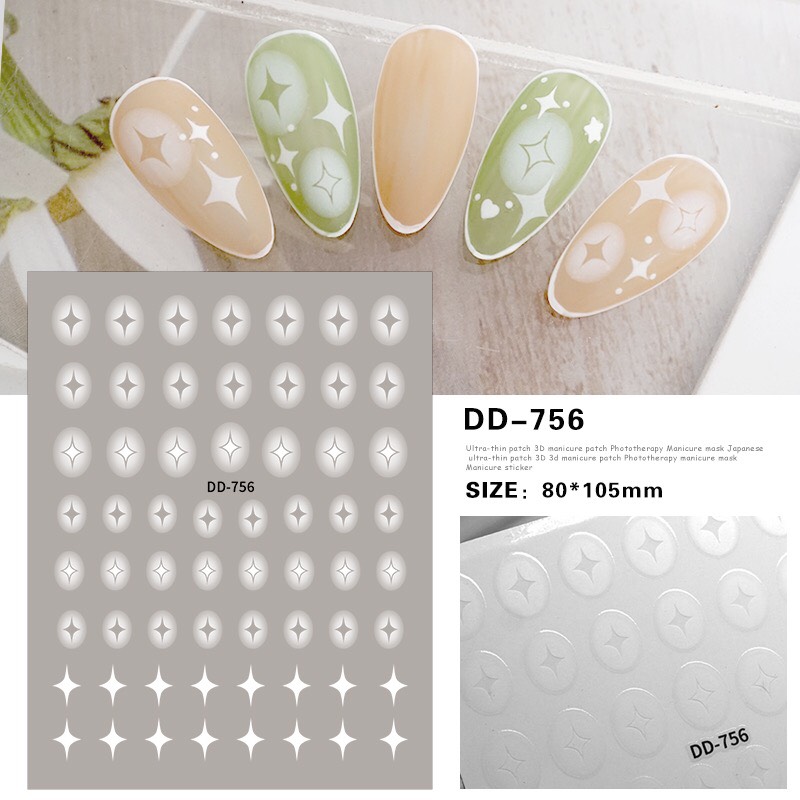 Miếng Dán Sticker Dán Móng Nail - Sugar Nails