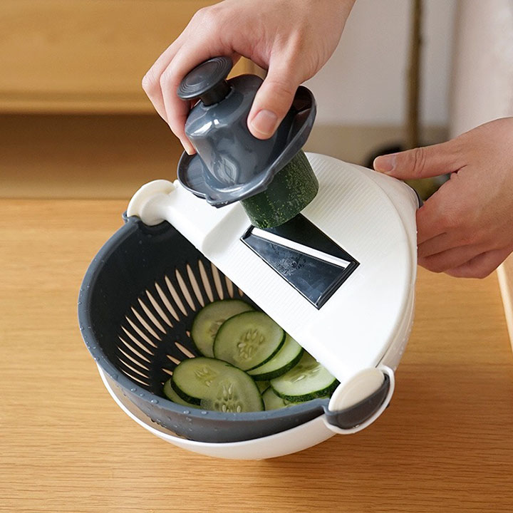 Rổ Nạo Rau Củ Đa Năng Đồ Dùng Nhà Bếp Máy Nghiền Khoai Tây Dụng Cụ Nạo Lau Thông Dụng Rổ Ráo Nước