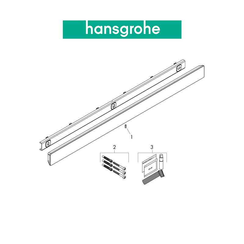 Thanh treo tường 70cm HANSGROHE WallStoris 27904