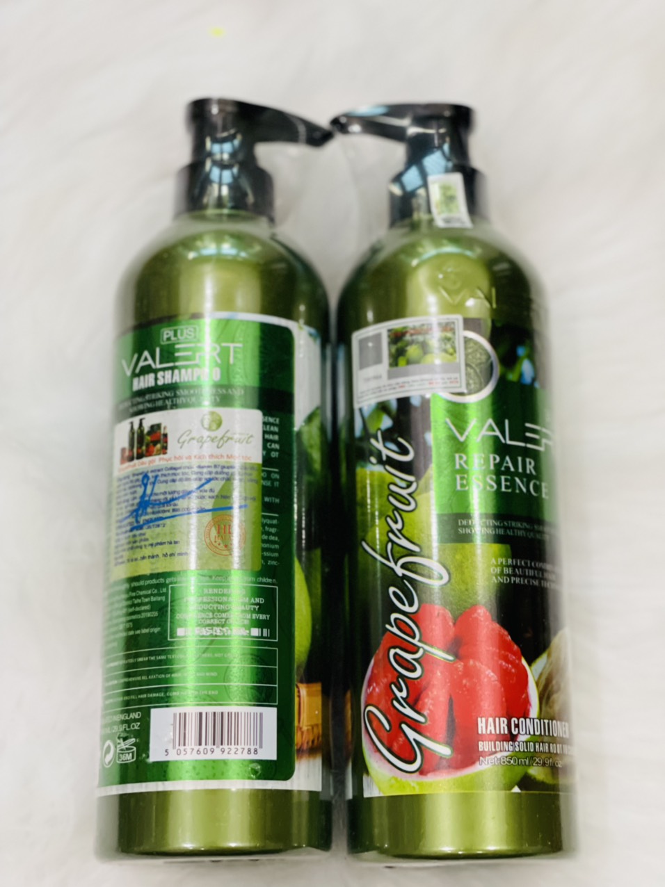 Combo Dầu gội & xã BƯỞI GRAPE FRUIT 850ml (mỗi chai) – Chóng rụng tóc hiệu quả