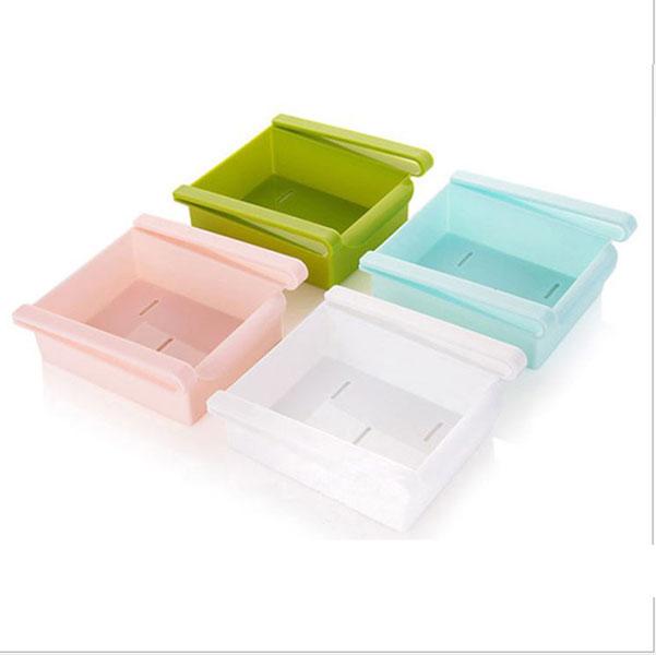 Combo 4 Khay Đựng Thực Phẩm Tiết Kiệm Không Gian Tủ Lạnh ( Giao Màu Ngẫu Nhiên )