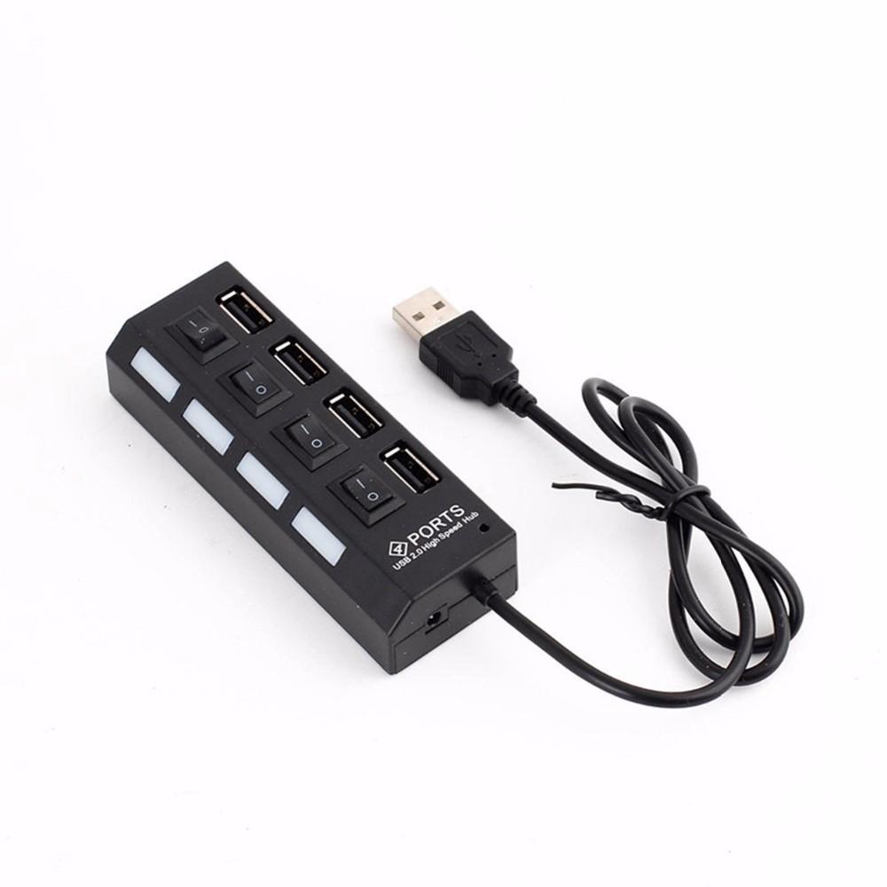 Hub USB hình ổ điện 1 ra 4 chia cổng USB thành 4 cổng
