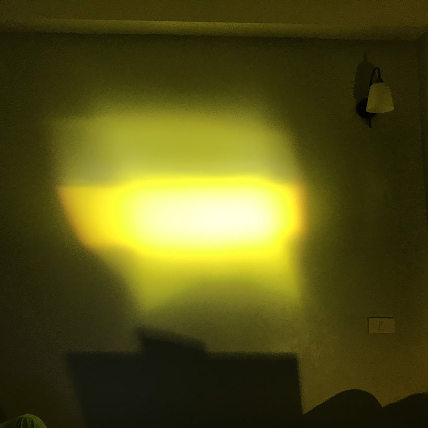 ĐÈN PHA LED 2 MÀU COS VÀNG PHA TRẮNG CHÂN H4- đèn pha xe máy .