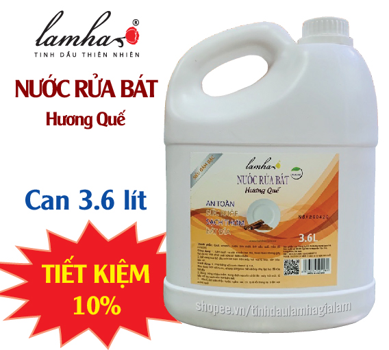 Nước rửa chén bát hương Quế | Lam Hà | Mẫu dùng thử 50ml