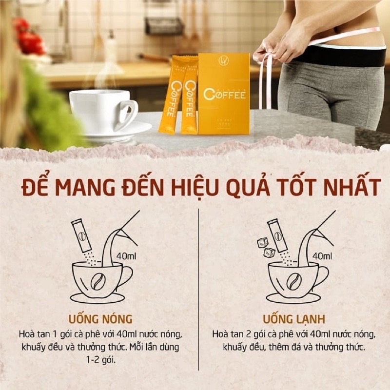 Cà phê gừng giảm cân Ginger Coffee hộp 20 gói
