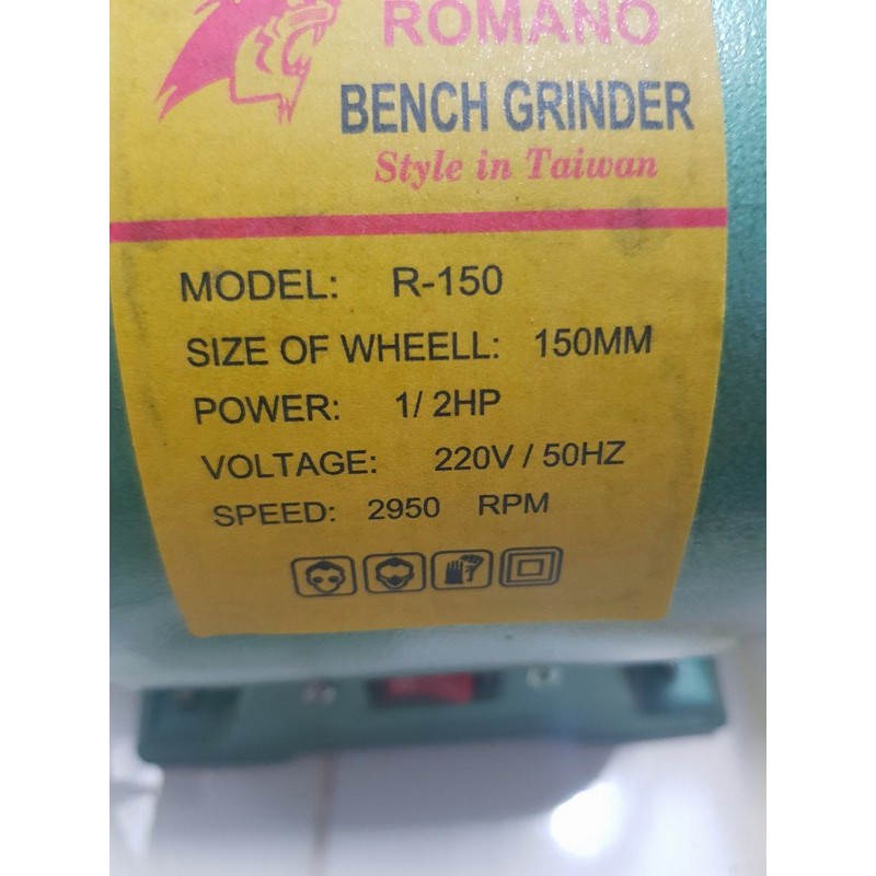 [HCM]MÁY MÀI 2 ĐẦU 1 2HP BENCH GINDER  380W