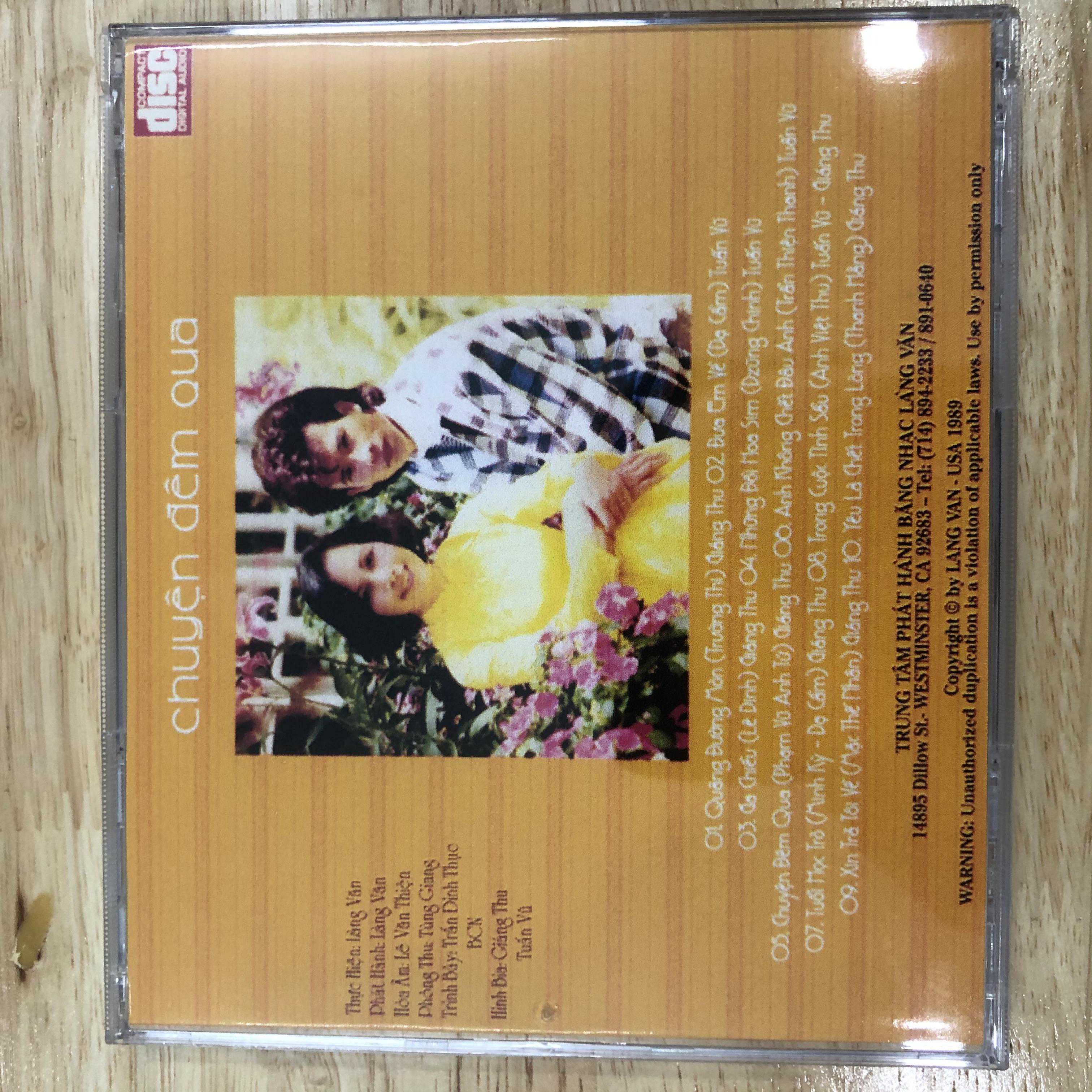 [HCM]CD Chuyện Đêm Qua - Giáng Hồng Tuấn Vũ - Làng Văn CD