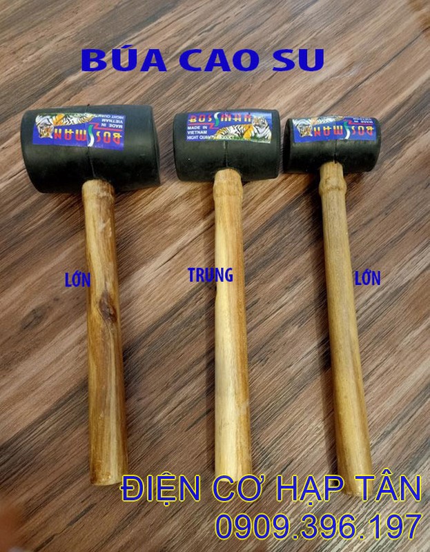 Búa cao su cán gỗ - giá xưởng