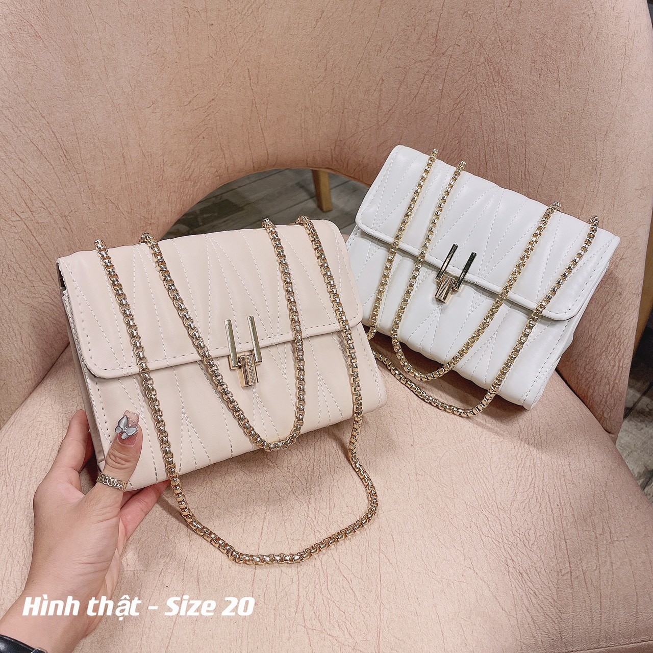 [HCM]Túi đeo chéo nữ trần trám khóa bút chì CD22