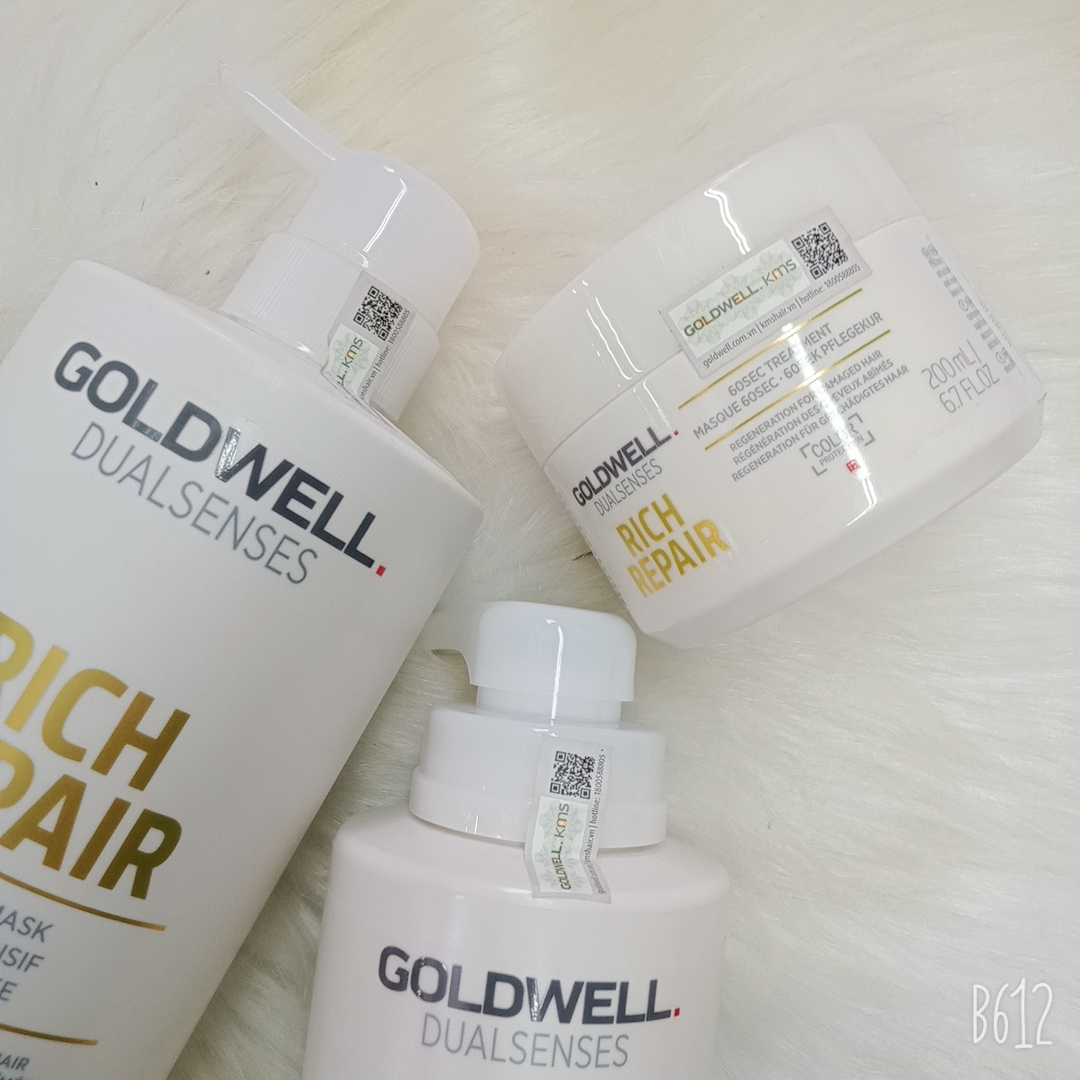 ( Hàng Chính Hãng) Mặt Nạ Hấp Phục Hồi Tóc 60s Goldwell Rich Repair