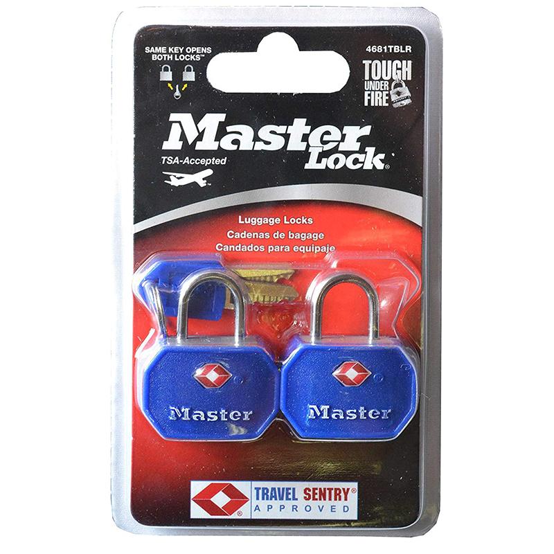 Khóa Vali TSA Master Lock 4681 TBLR (Xanh đỏ)
