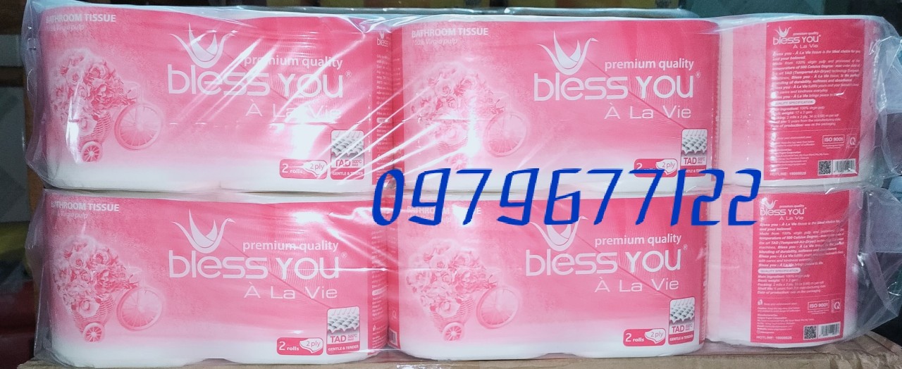 [HCM]giấy vệ sinh bless you Lốc 10 Cuộn