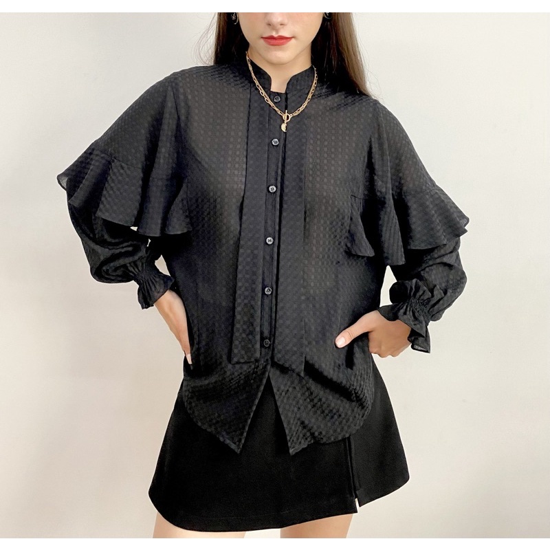 Áo sơ mi nữ SATHY tiểu thư cao cấp (BEEZY)