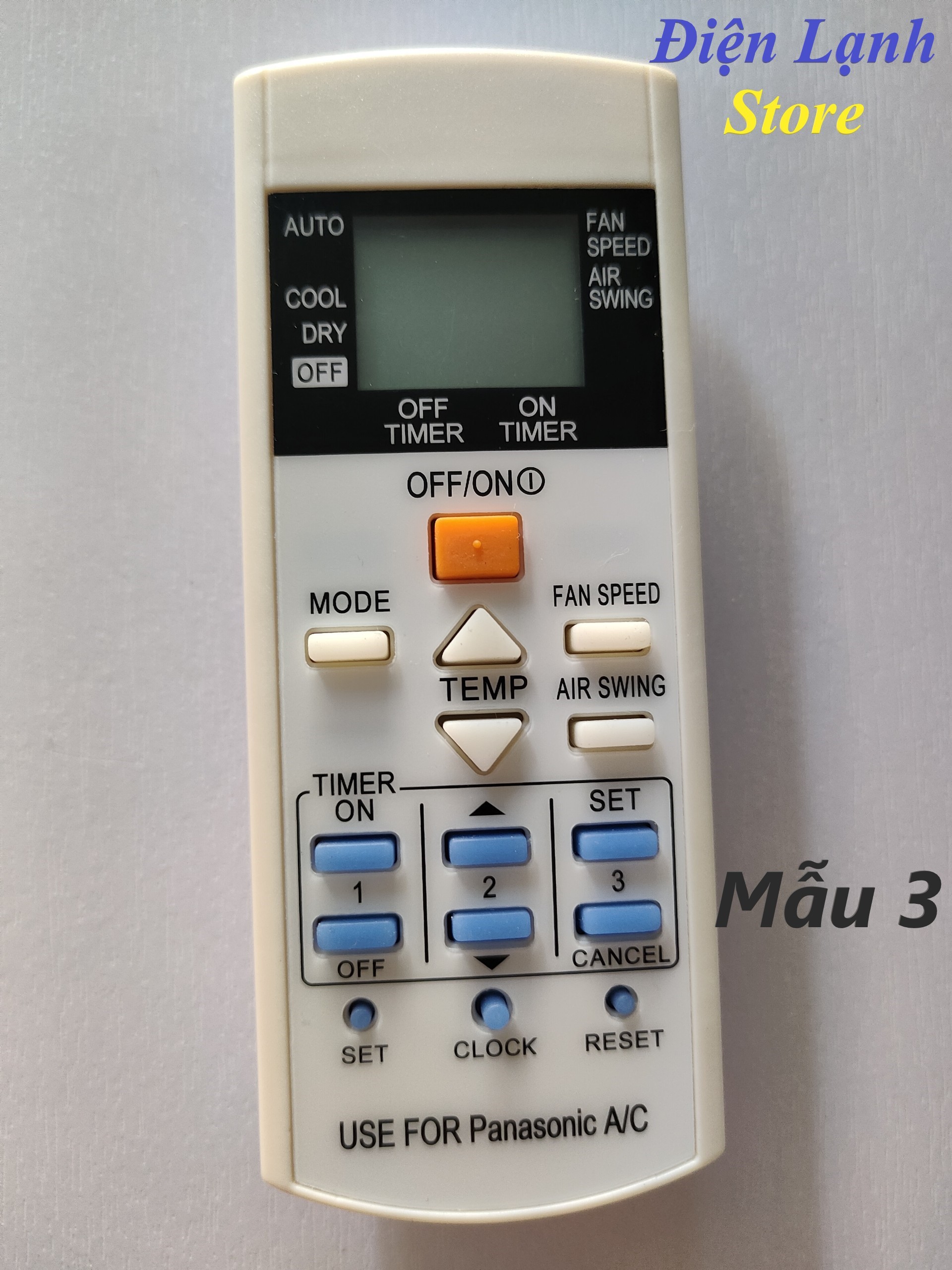Remote máy lạnh panasonic các loại. (Tặng kèm cặp pin).