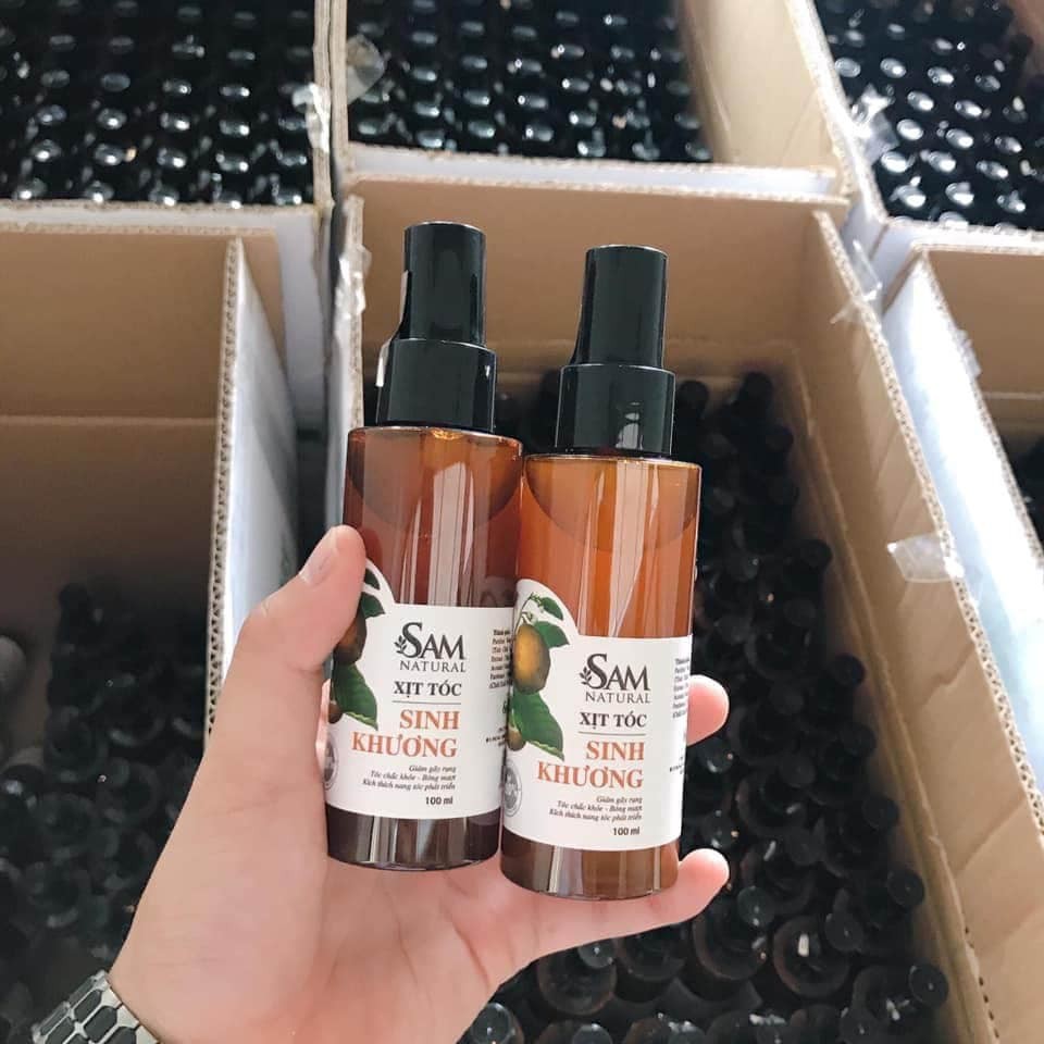 Xịt Tóc Sinh Khương Sam Natural (Giúp Mọc Tóc, Dưỡng Tóc Dày, Bóng Khỏe)