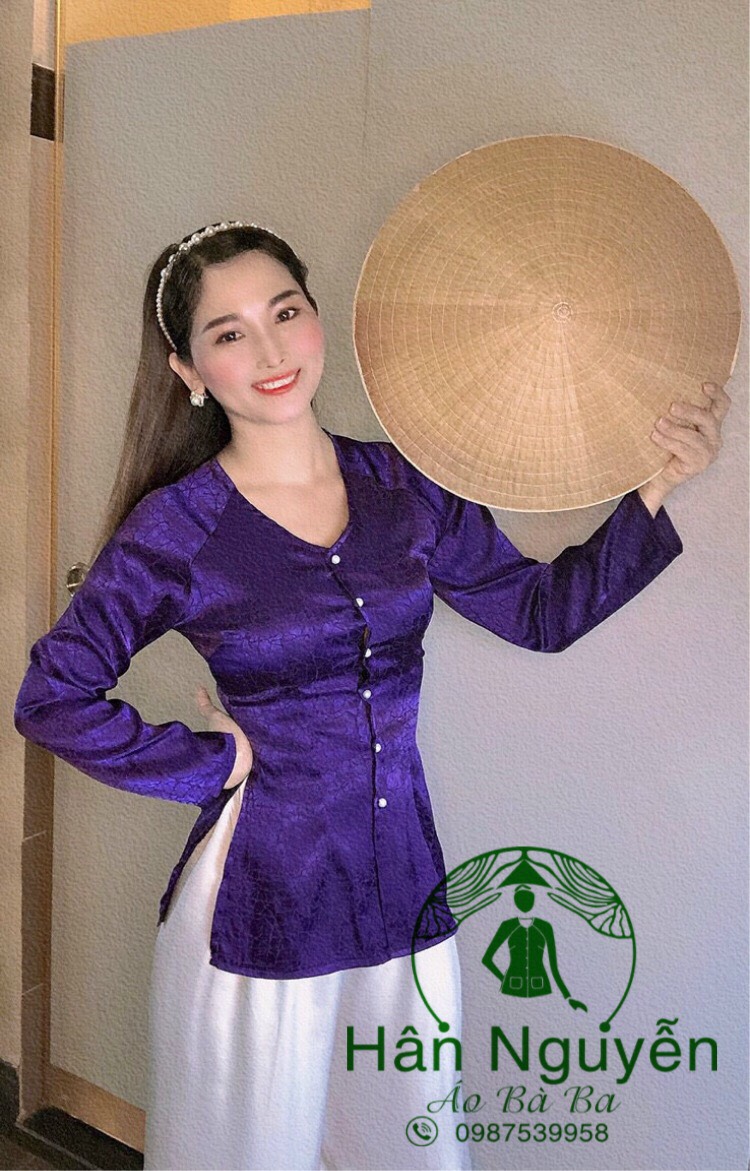 B.A42 - BÀ BA CỔ TIM GẤM ĐÁ(KÈM QUẦN)