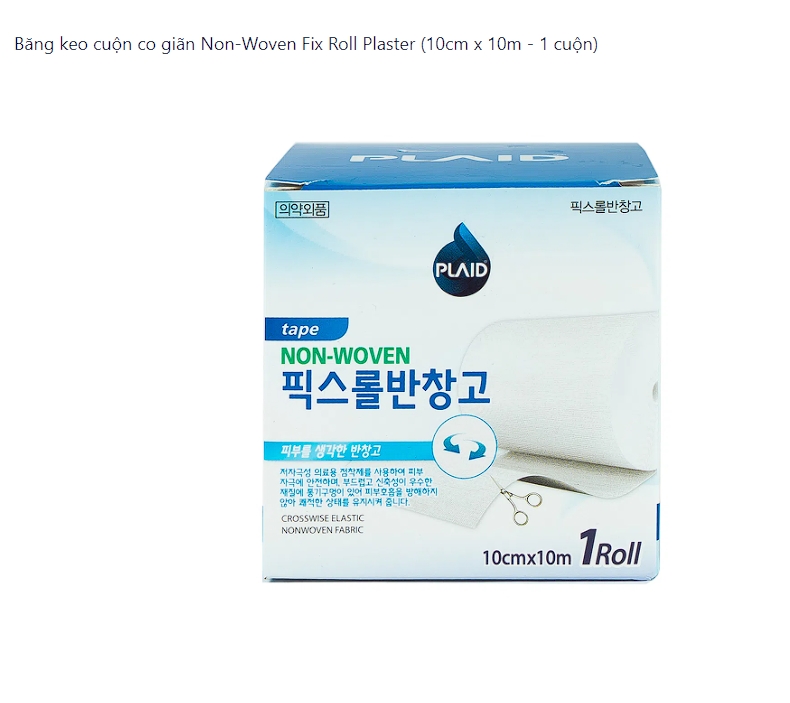 Băng keo cuộn co giãn Non-Woven Fix Roll Plaster