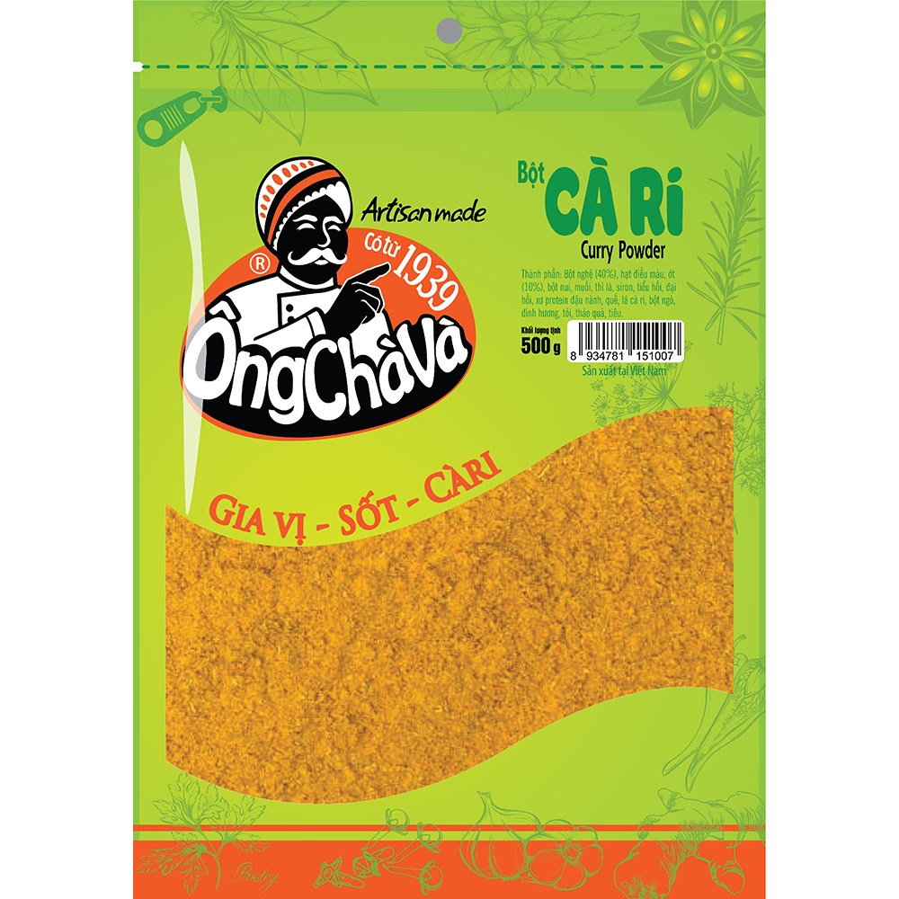 Ong cha va curry powder 500g