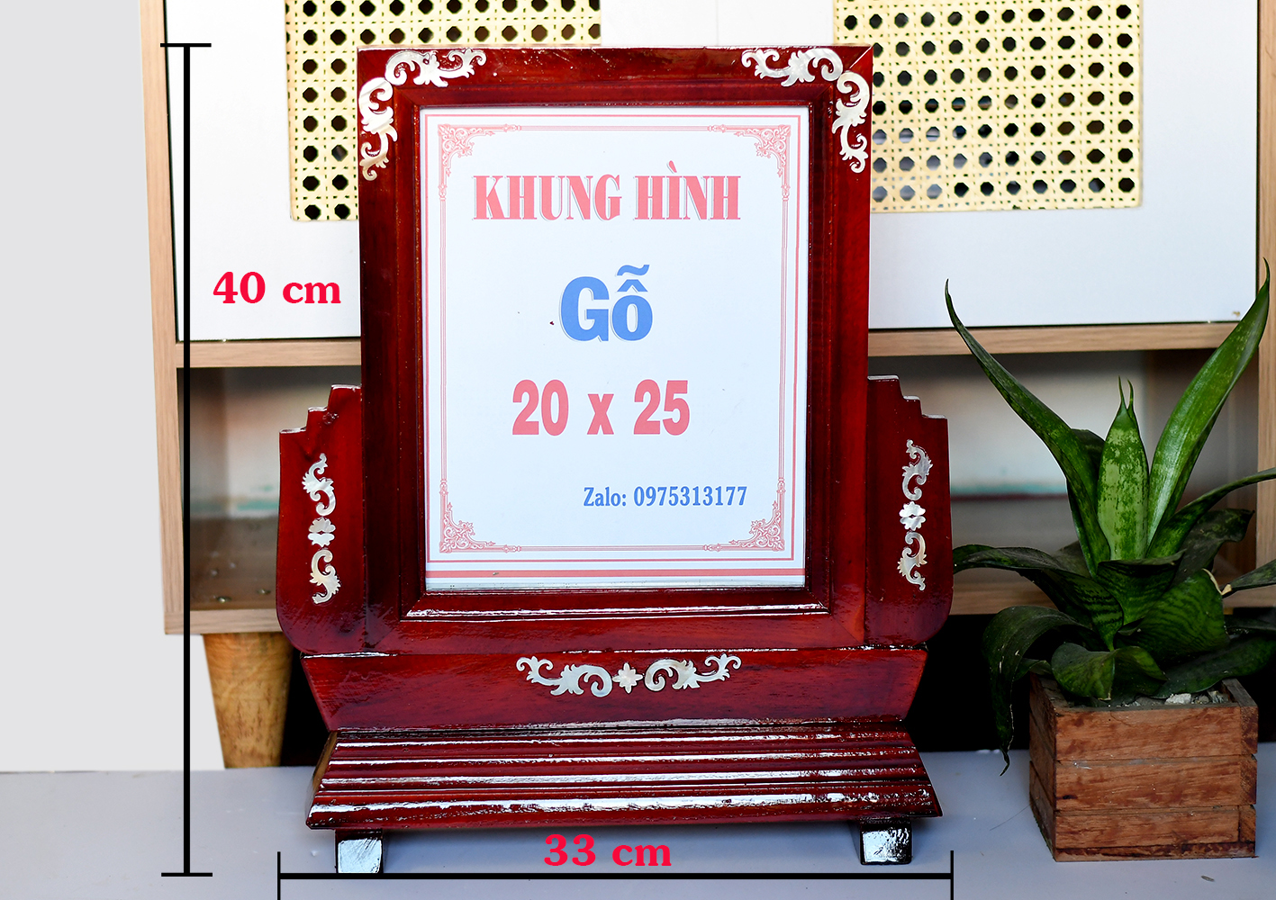 Khung hình thờ gỗ 20 x 25