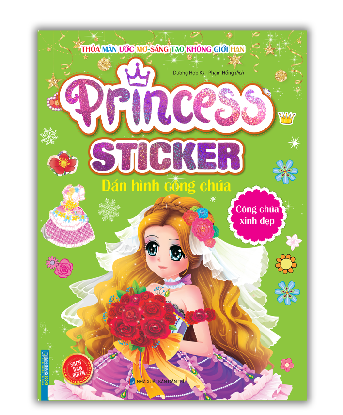 Princess sticker - Dán hình công chúa - Công chúa xinh đẹp