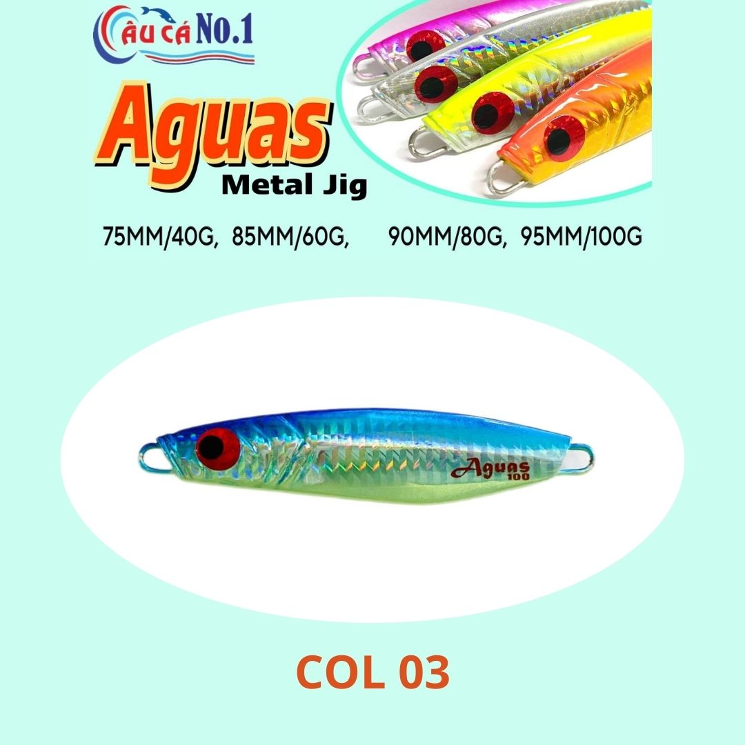 MỒI JIG CÂU CÁ PROHUNTER AGUAS METAL JIG 85MM/60G