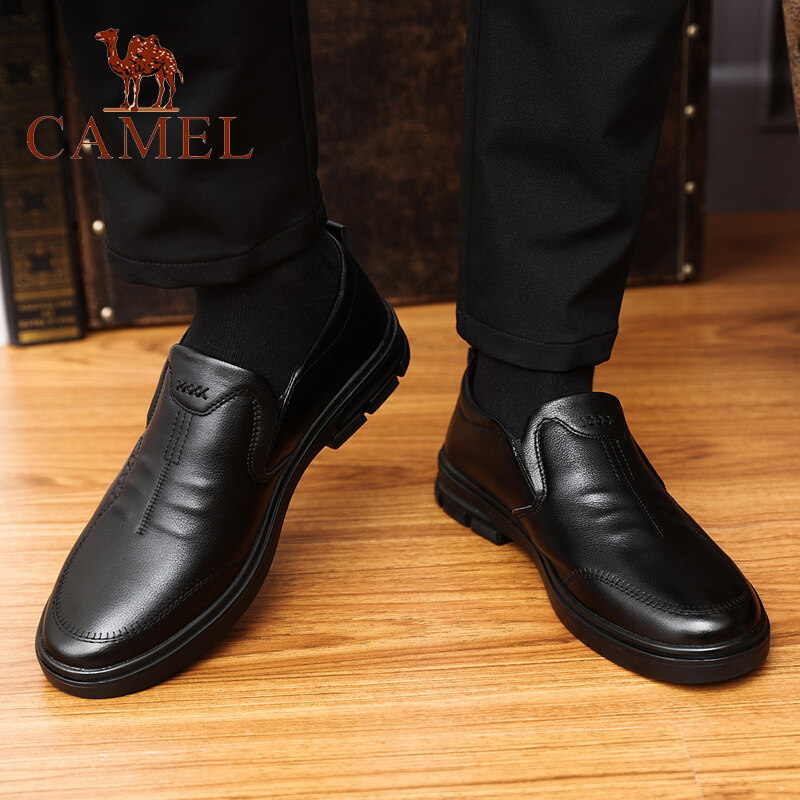 Camel Giày Lười Nam Giày Da Công Sở Thường Ngày Đế Mềm96