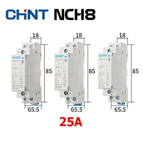 CHINT NCH8-25A/40A/63A- khởi động từ 1 pha CHINT NCH8-25/20 NCH8-40/20 NCH8-63/20 25A 40A 63A 220V