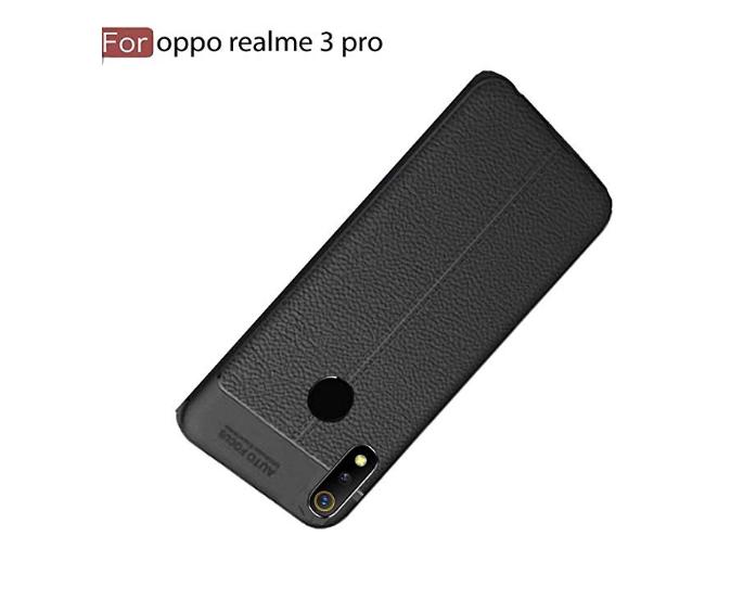 Ốp lung silicon dẻo vân da cho Realme 3 pro
