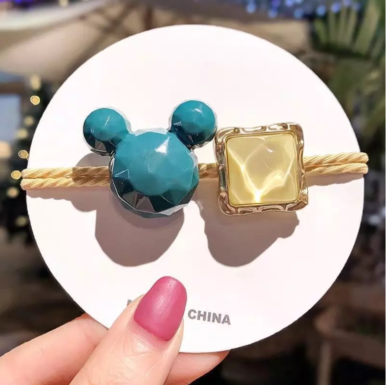 Dây buộc tóc hình gấu nhiều màu