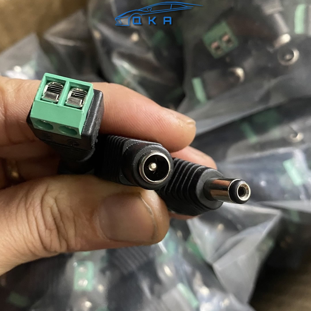 Jack nguồn DC đực và Jack DC cái 5.5x2.1mm