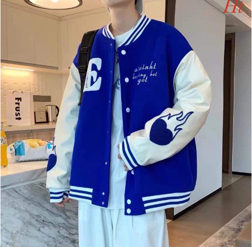 Áo khoác bomber nỉ E lửa tay HT12