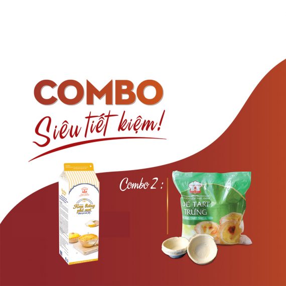Combo Đế Bánh Tart Trứng và Kem Phô Mai Nhất Hương (combo 2)-chỉ hỗ trợ giao hỏa tốc trong TPHCM