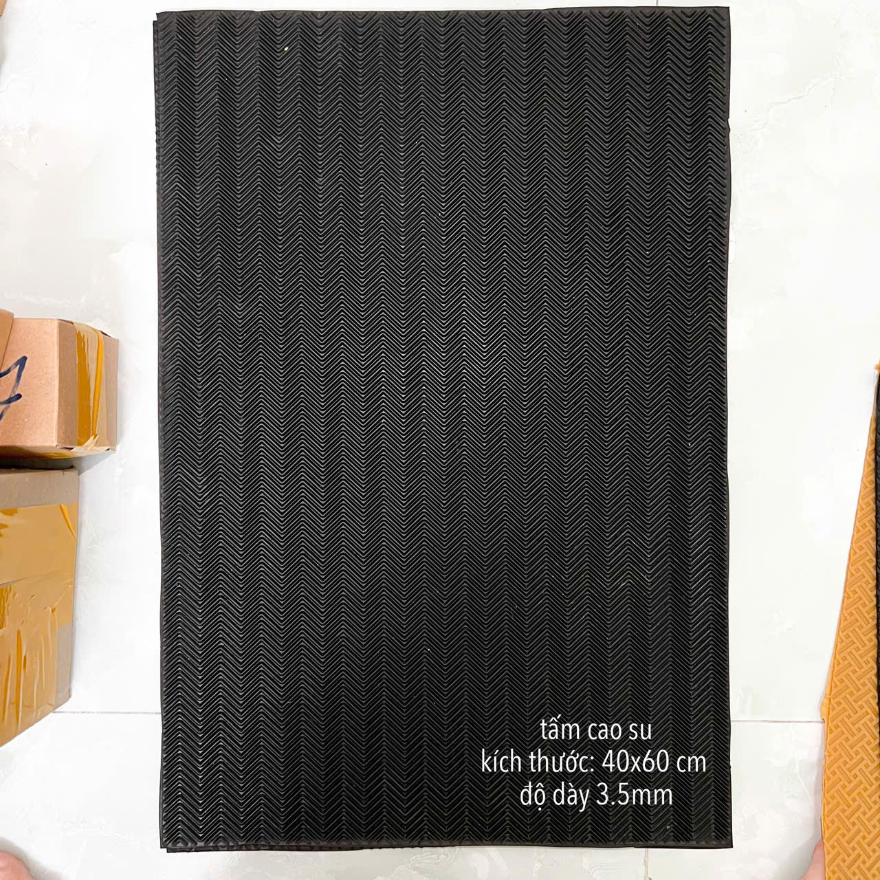 Tấm cao su khổ 40x60cm dán đế giày dép, dày 3-4mm