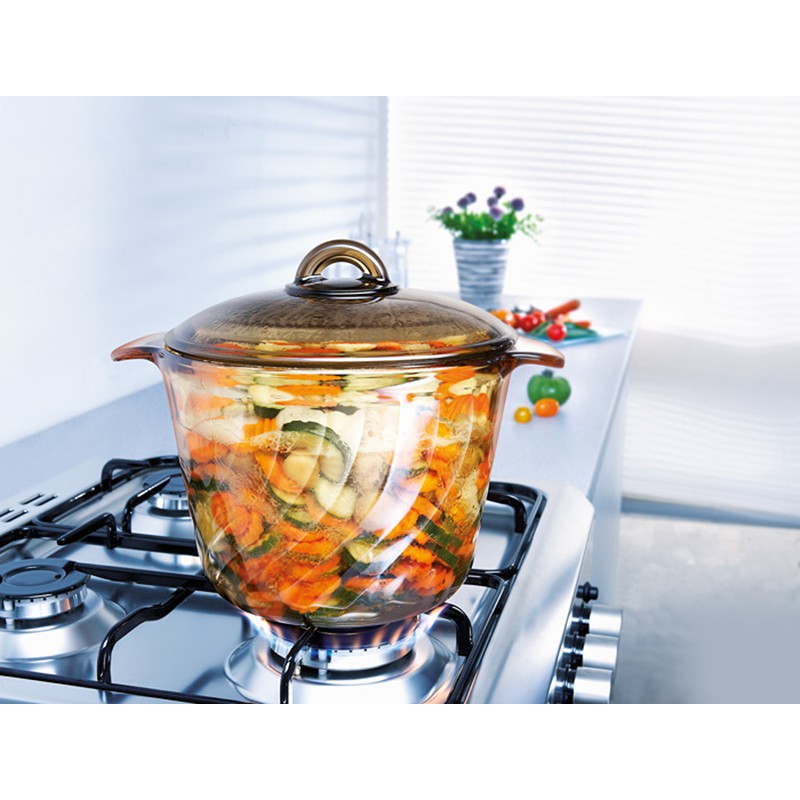 [Mã HLSNVV1212 giảm 15% đơn 99K] Nồi thủy tinh 3.5L Luminarc Amberline Trianon Eclipse D2795