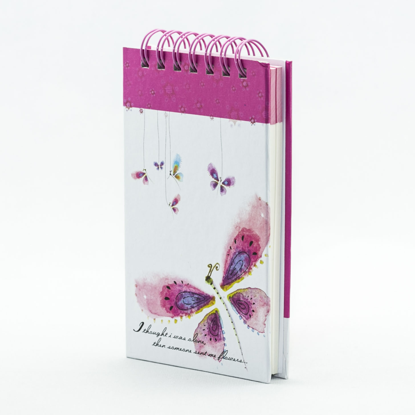 Sổ tay lò xo Khai Trí - Butterfly Pink (S)