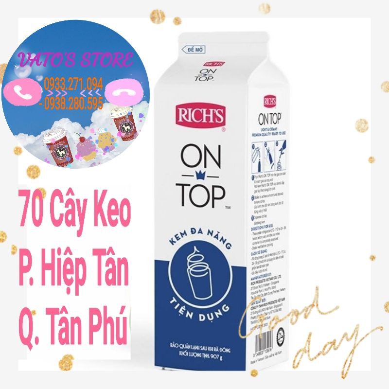 Kem đa năng Rich s On Top 907g Kem Topping Rich s On Top 907g