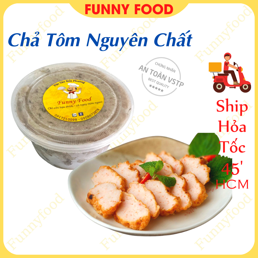 Chả tôm nguyên chất 500g– chả tôm quết tươi – – funnyfood