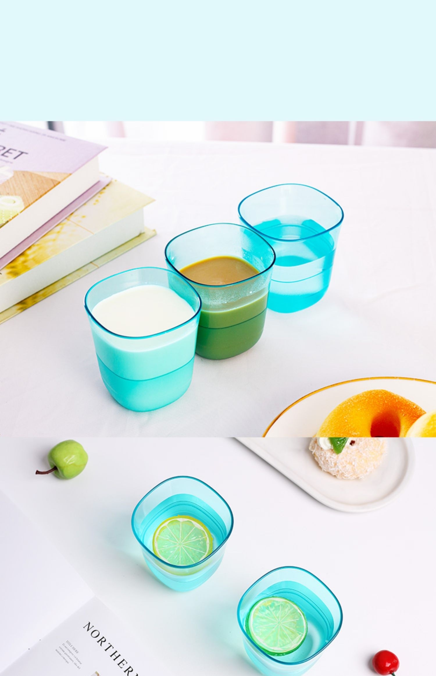Bộ 4 Cốc Tupperware Chính Hãng, Tiện Dụng Dùng Uống Nước Hoặc Uống Trà