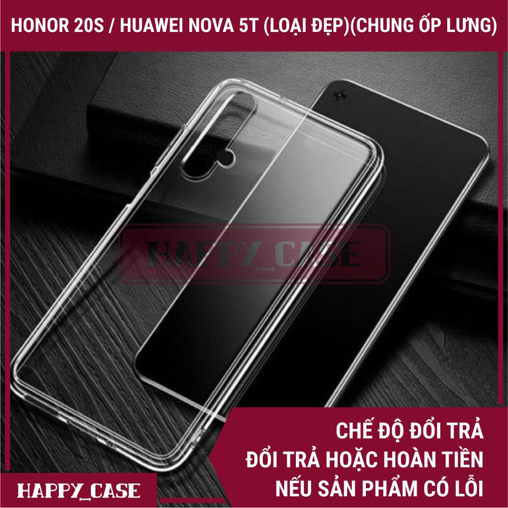 Ốp Lưng Điện Thoại Huawei Nova 5T / Honor 20s (Chung Ốp Lưng)(Loại Đẹp) Thin Transparent Silicon