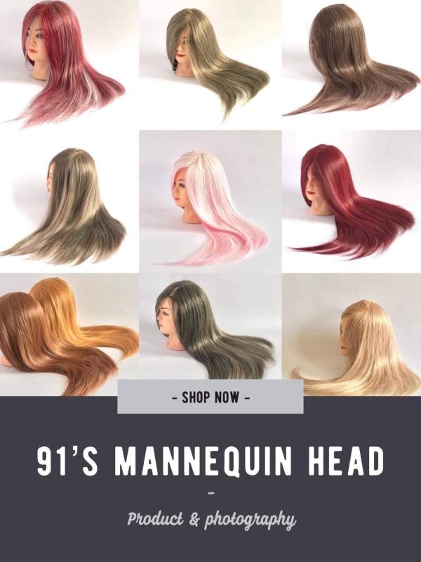 ĐẦU MANOCANH NHIỀU MÀU HỌC CẮT & THẮT TÓC 2019