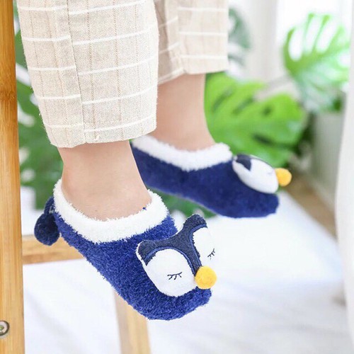 Vớ HÌnh Mèo cực dễ thương Tất Len Xù 3D Hình Thú Có Chống Trượt 1-3 tuổi bé điệu tết