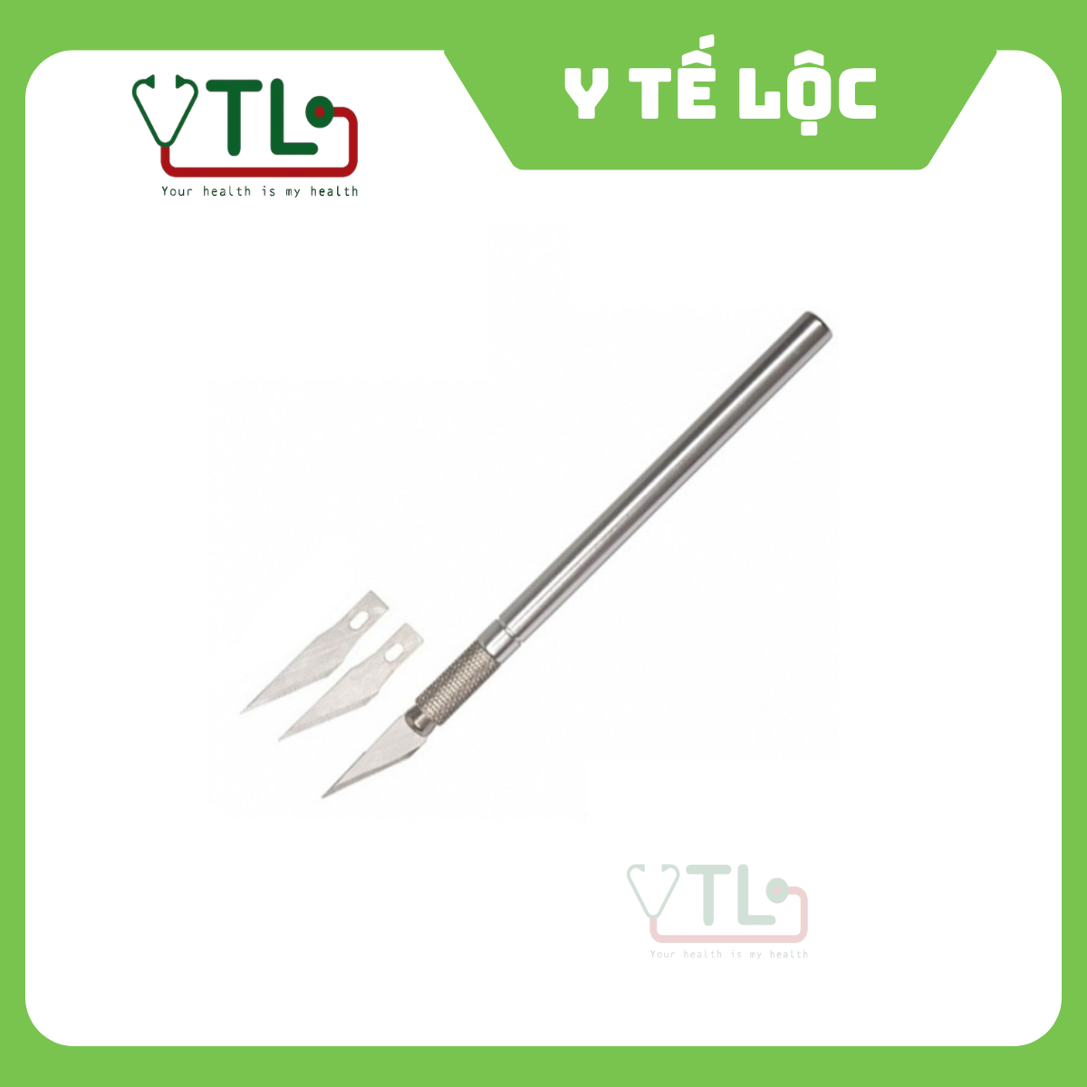 Dao mổ cán tròn ( tặng 5 lưỡi dao)