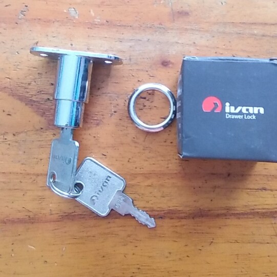 Khóa nhấn cửa tủ gỗ, cửa lùa 2 cánh cao cấp