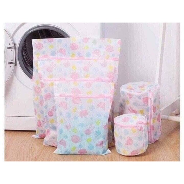 Set 5 túi giặt hoa nhiều kích cỡ
