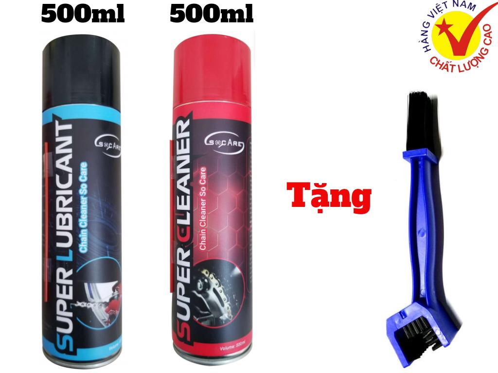 [HCM]Combo Vệ Sinh Sên Bôi Trơn Socare Chain Lube - Cleaner Tặng Bàn Chải Sản Phẩm Chất Lượng Gian Hàng Uy Tín Giá Cả Cực Tốt Mua Ngay.