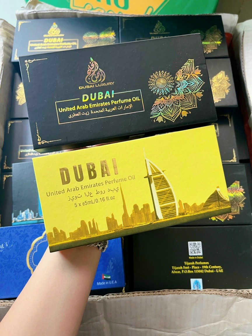 Set 5 lọ tinh dầu nước hoa Dubai