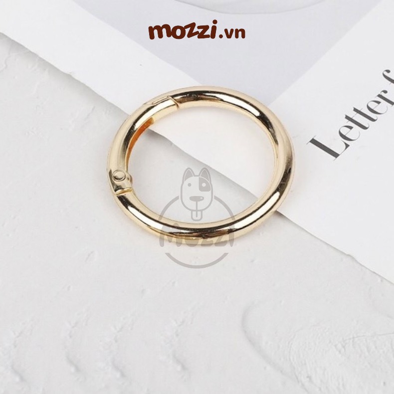 Khoen tròn mở cao cấp Gold & Silver làm vòng cổ cho thú cưng